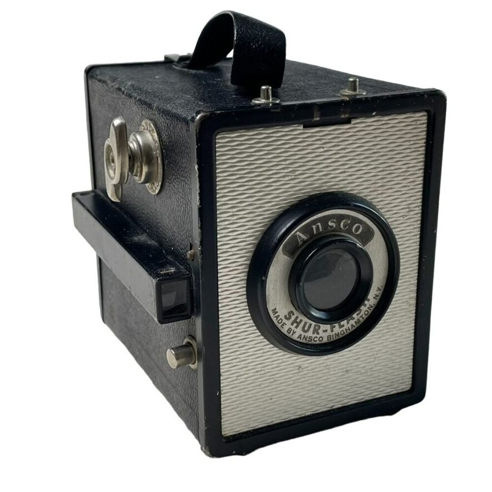 Ansco Shur Shot Box Brownie Camera Untested For Parts or Decor u